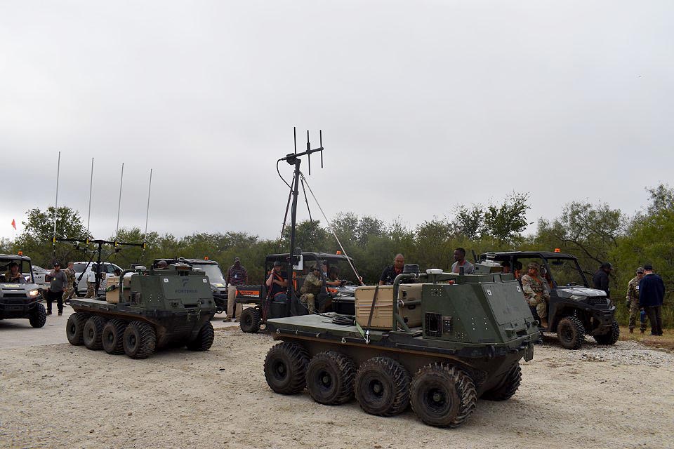 Forterra technology postured for demonstration with 1st Brigade Soldiers for the xTechOverwatch Finals event