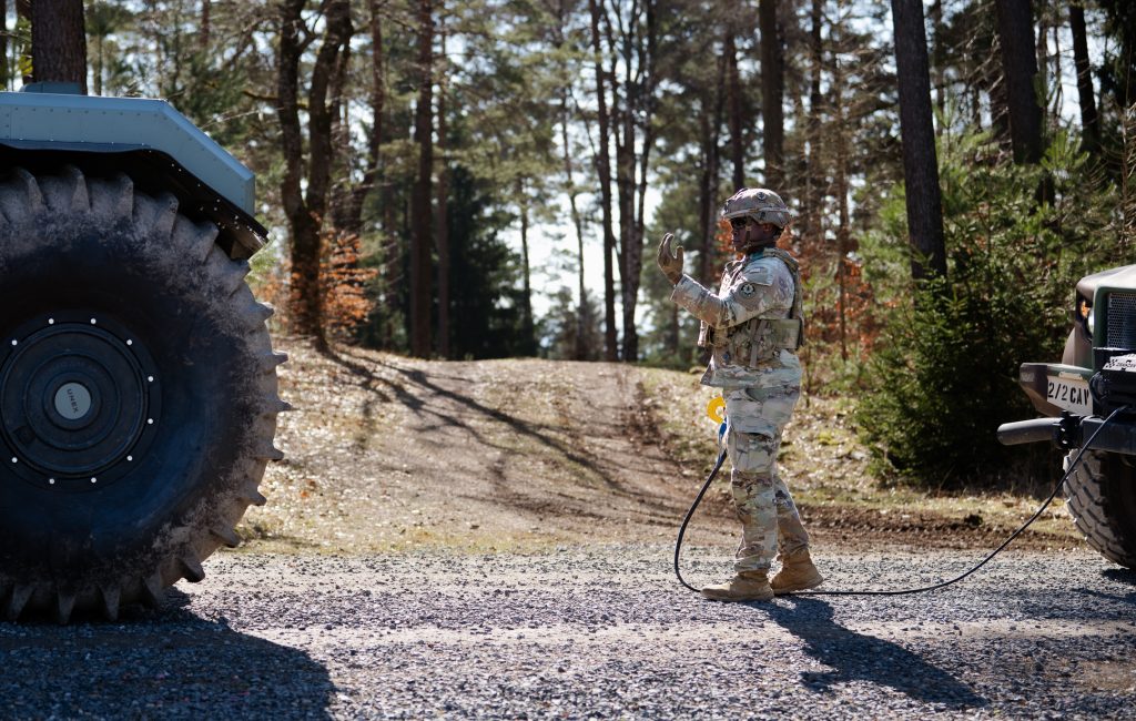 Soldier guiding vehicles
