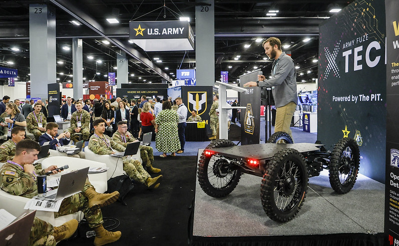 Outrider USA presents during the five-minute pitch round at xTech|Live at eMerge Americas 2026, advancing as a walk-up participant in its first engagement with the xTech Program.